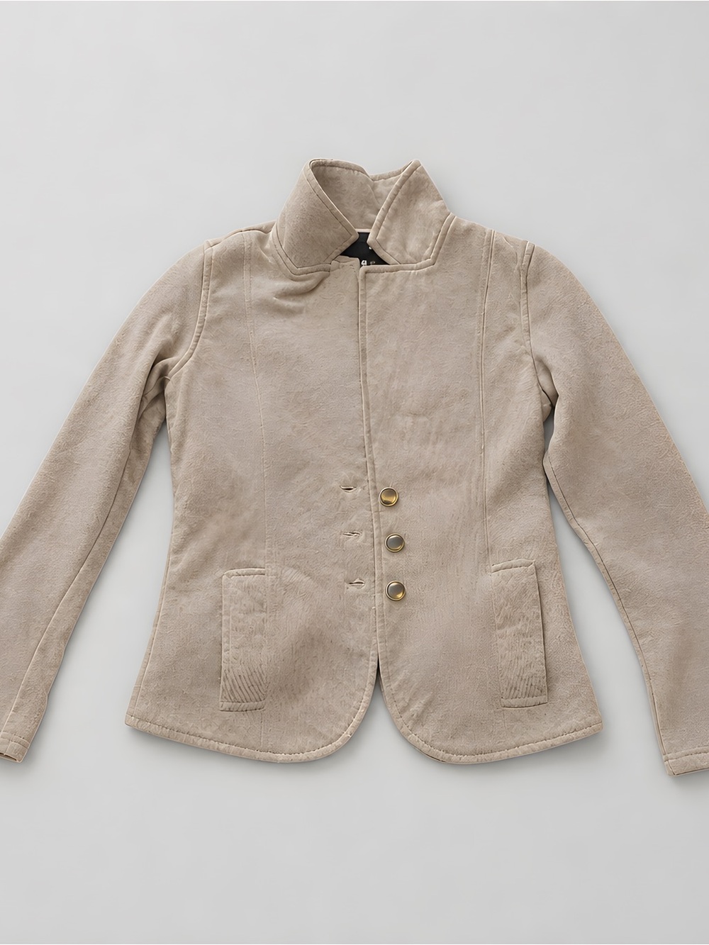 Hurley Cream Button-Front Blazer Jacket